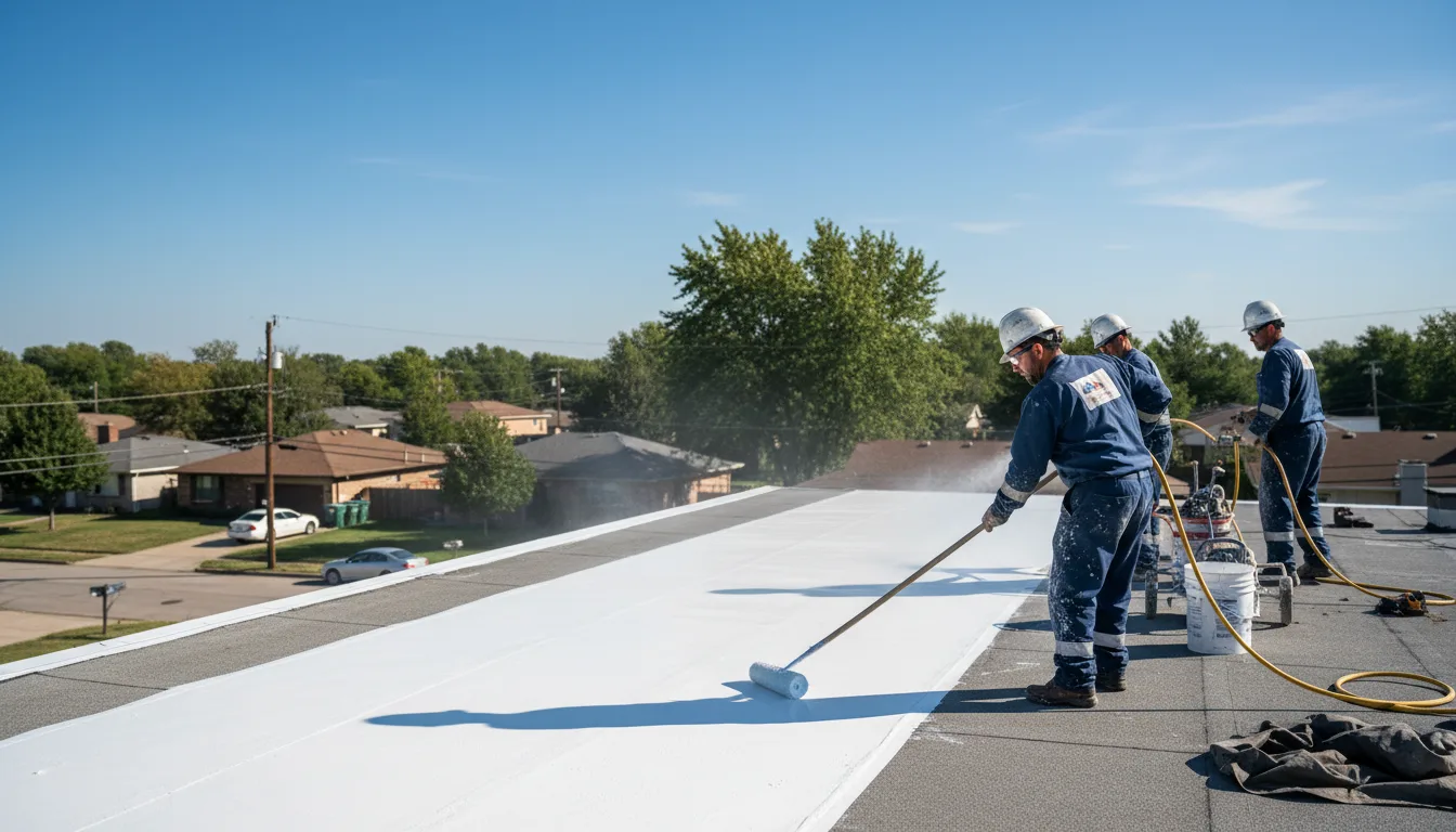 Commercial roof coating in Rices Landing, PA near me